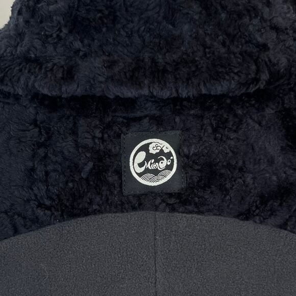 Vintage Mimdo Penny Lane Black Trim Gray Fleece Full Zip Long Jacket (Sz S) - Picture 5 of 15